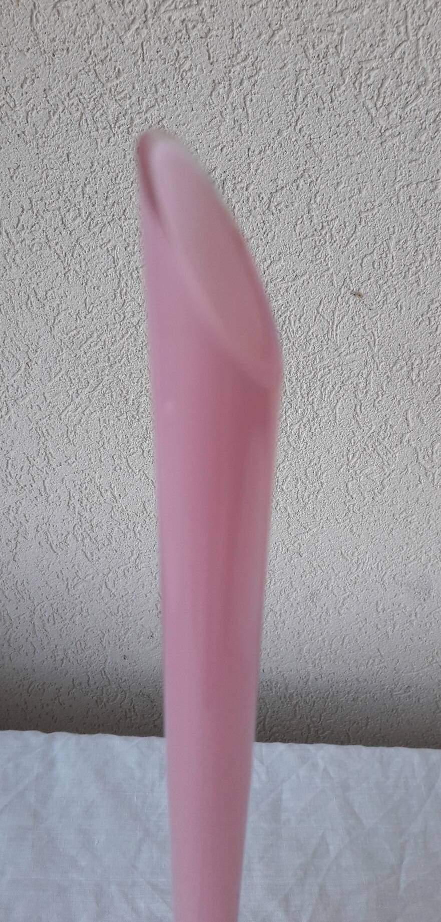 Pink opaline single-flower vase