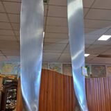 Pair of aircraft design blades on supports