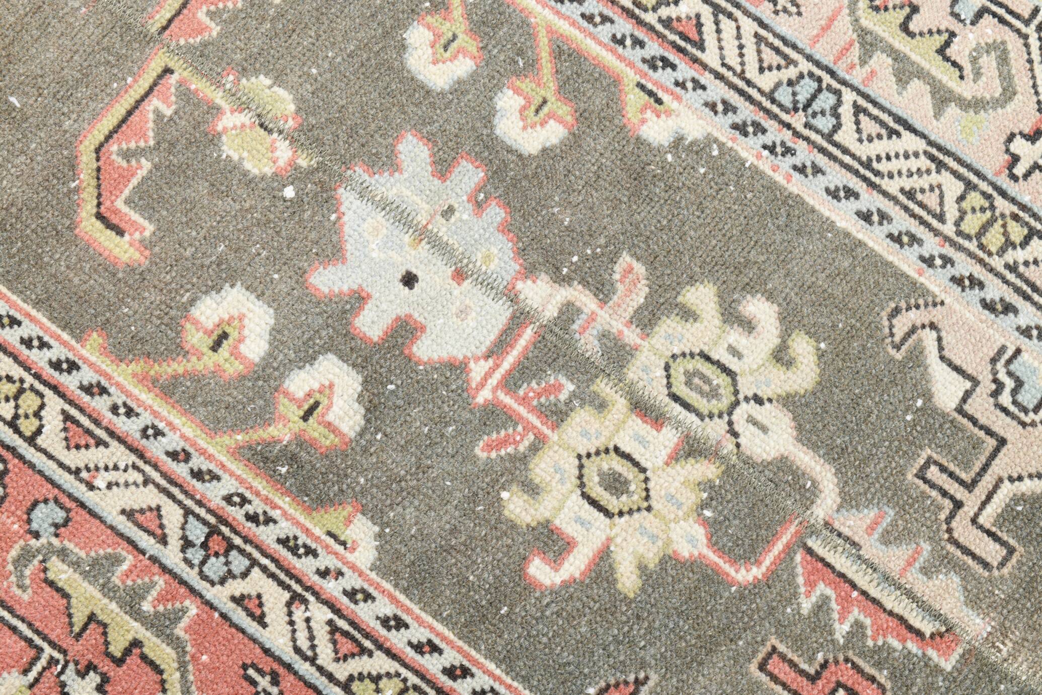 3x10 Shades Of Green Persian Runner Rug, 81x319Cm