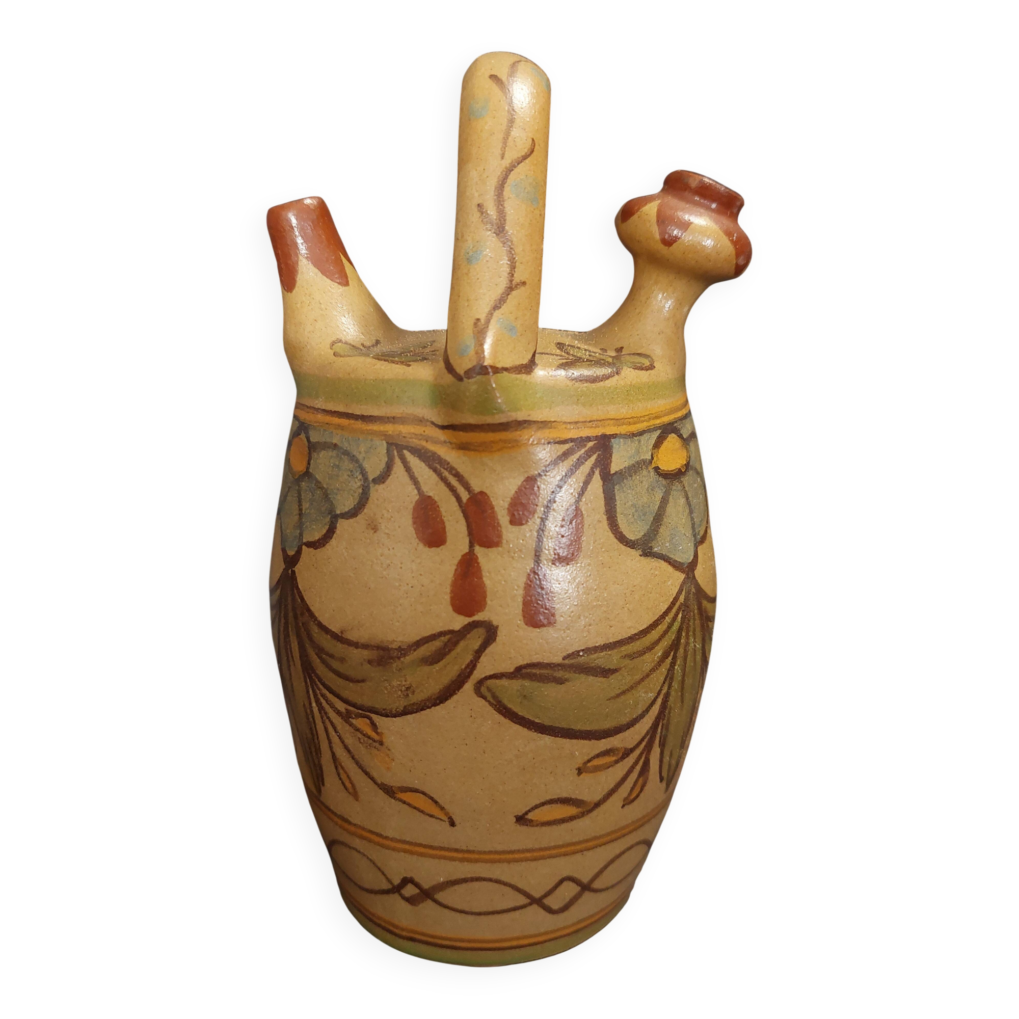 Ceramic carafe chevrette Portugal Olaria de Almancil Algarve pottery