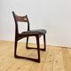 Chaise en teck rembourrée, années 1960
