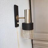 60s chrome design wall apply with Philips Space Age glass blind