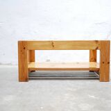 Table basse vintage en pin