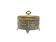 Neoclassical sugar bowl, silver-plated brass, Austria, 19th century