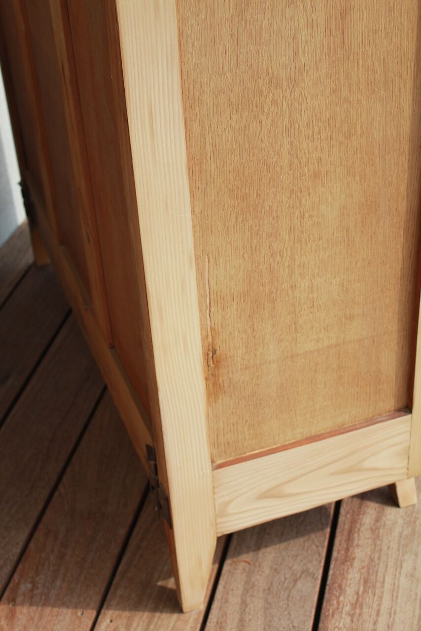 Vintage compass foot bookcase