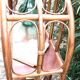 Vintage rattan bookcase