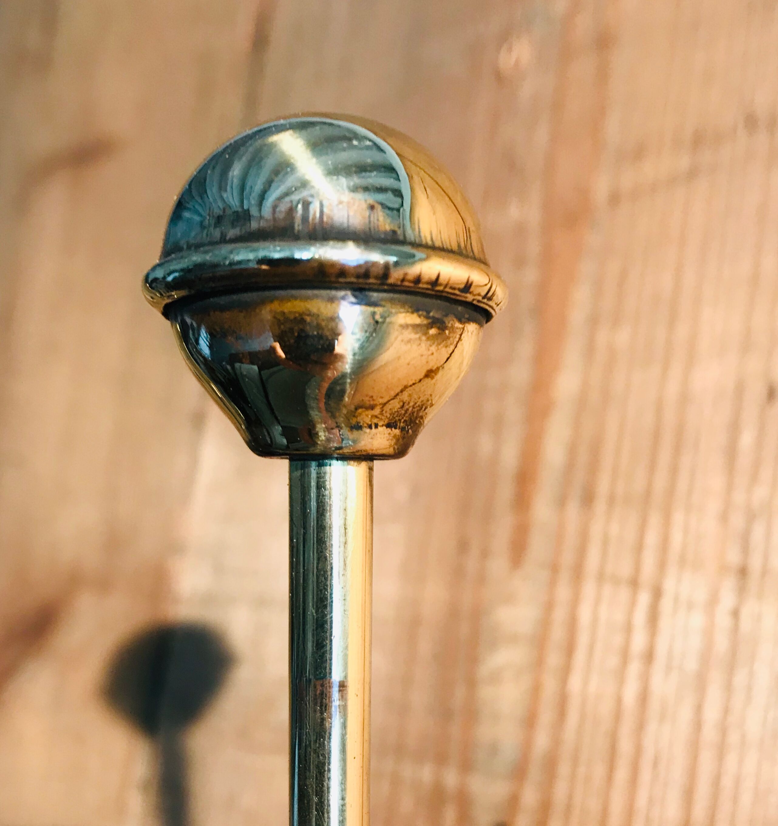 Beautiful 1900 brass and steel wall pad