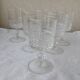 6 verres à pied Quadrille