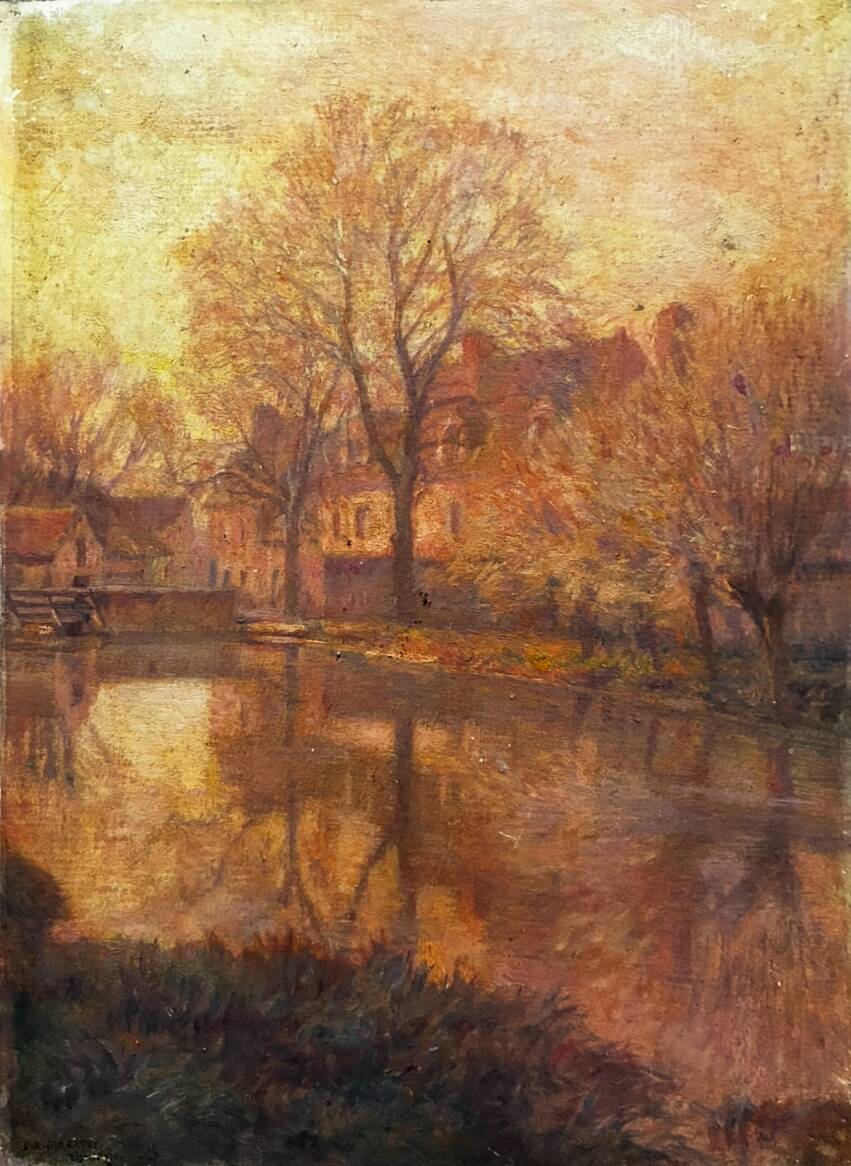 Indian summer in Dijon, Louis Auguste Girardot 19th century