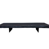 Table basse en bois brûlé Wabi sabi