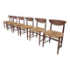 Mid-Century Set of 6 Chairs Model 316 by Peter Hvidt & Orla Mølgaard Nielsen for Søborg Møbelfabrik