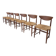 Mid-Century Set of 6 Chairs Model 316 by Peter Hvidt & Orla Mølgaard Nielsen for Søborg Møbelfabrik