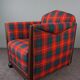 Fauteuil Art Déco à carreaux Max Coini
