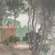 Paintings set of 5 drawings by Ed. Pannetier (1884-1965) Aix and Provence