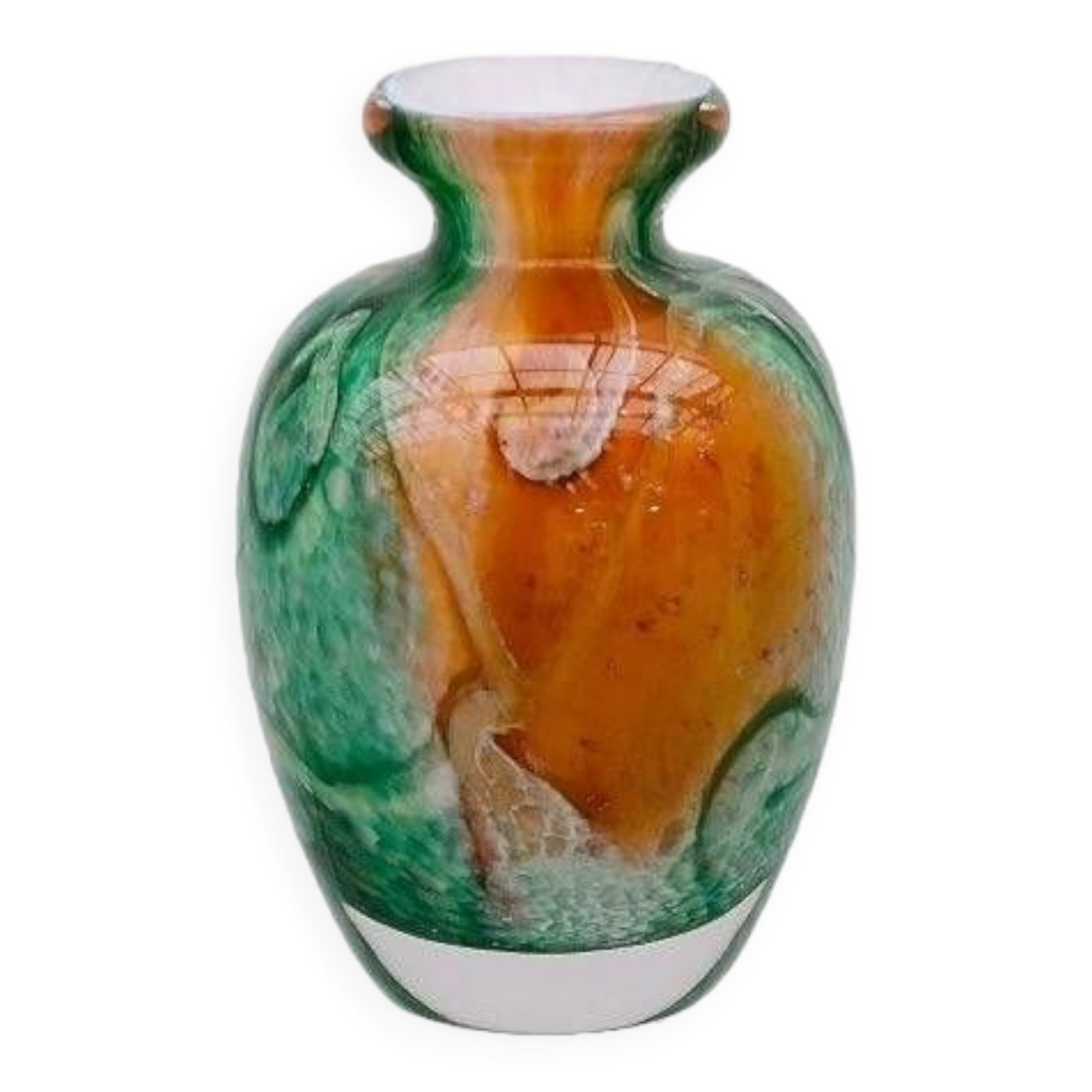 “Silica creation” vase by Jean Michel OPERTO in blown glass