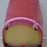 Armchair toad velvet rose