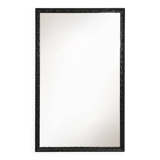 Baroque black large oak fireplace mirror, France ca. 1850