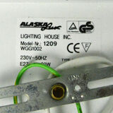 1980s modernist wall lamp Alaska Lux Lighting House Inc., Germany