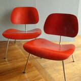 Paire de chauffeuses, Charles et Ray Eames, modèle LCM, édition Vitra