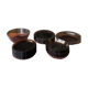 Set of smoked glass tableware 70s