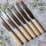 6 bakelite knives stainless steel blades