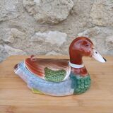 Boîte canard en céramique peinte à la main