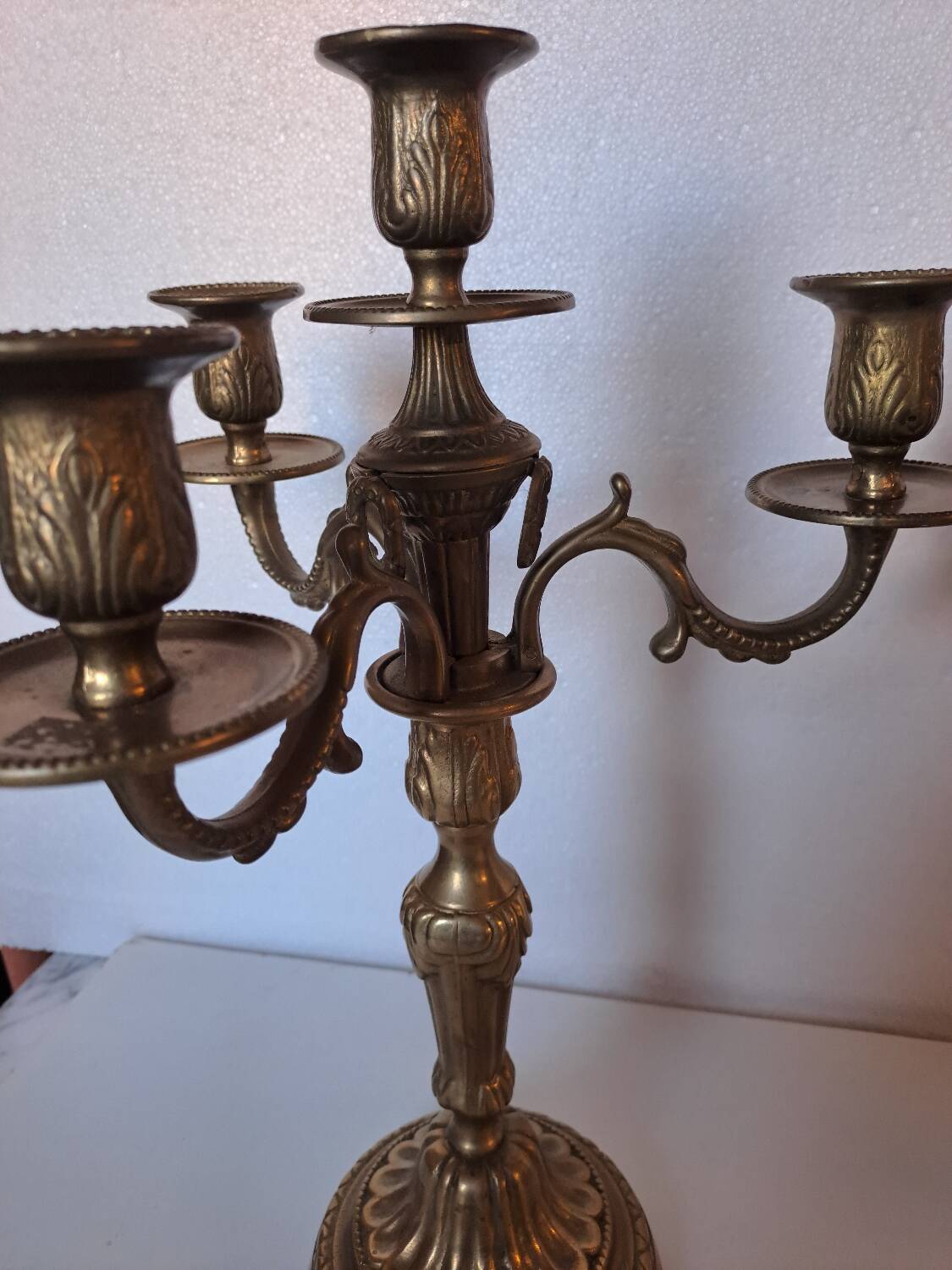 Pair of bronze candlesticks