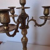 Pair of bronze candlesticks