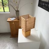 Constructivist wooden table lamp