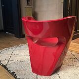 Set of 2 red Little Albert armchairs by Ron Arad for Moroso