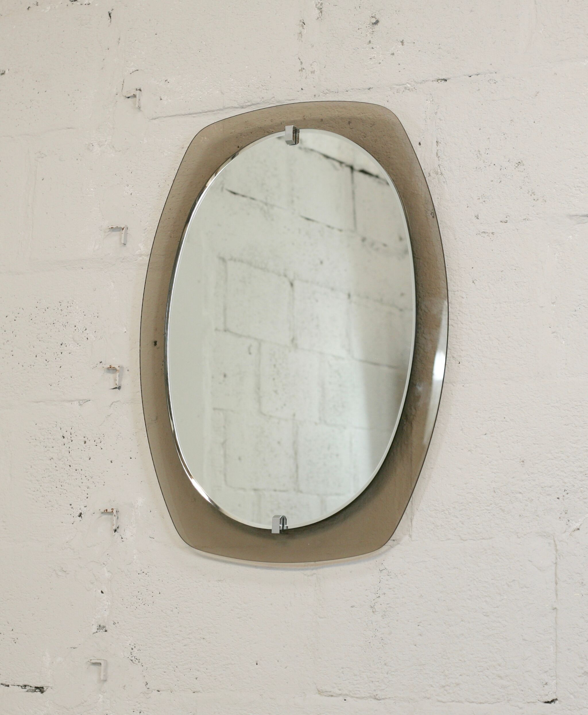 Wall mirror Vecca, Italy, circa 1970 60x81cm