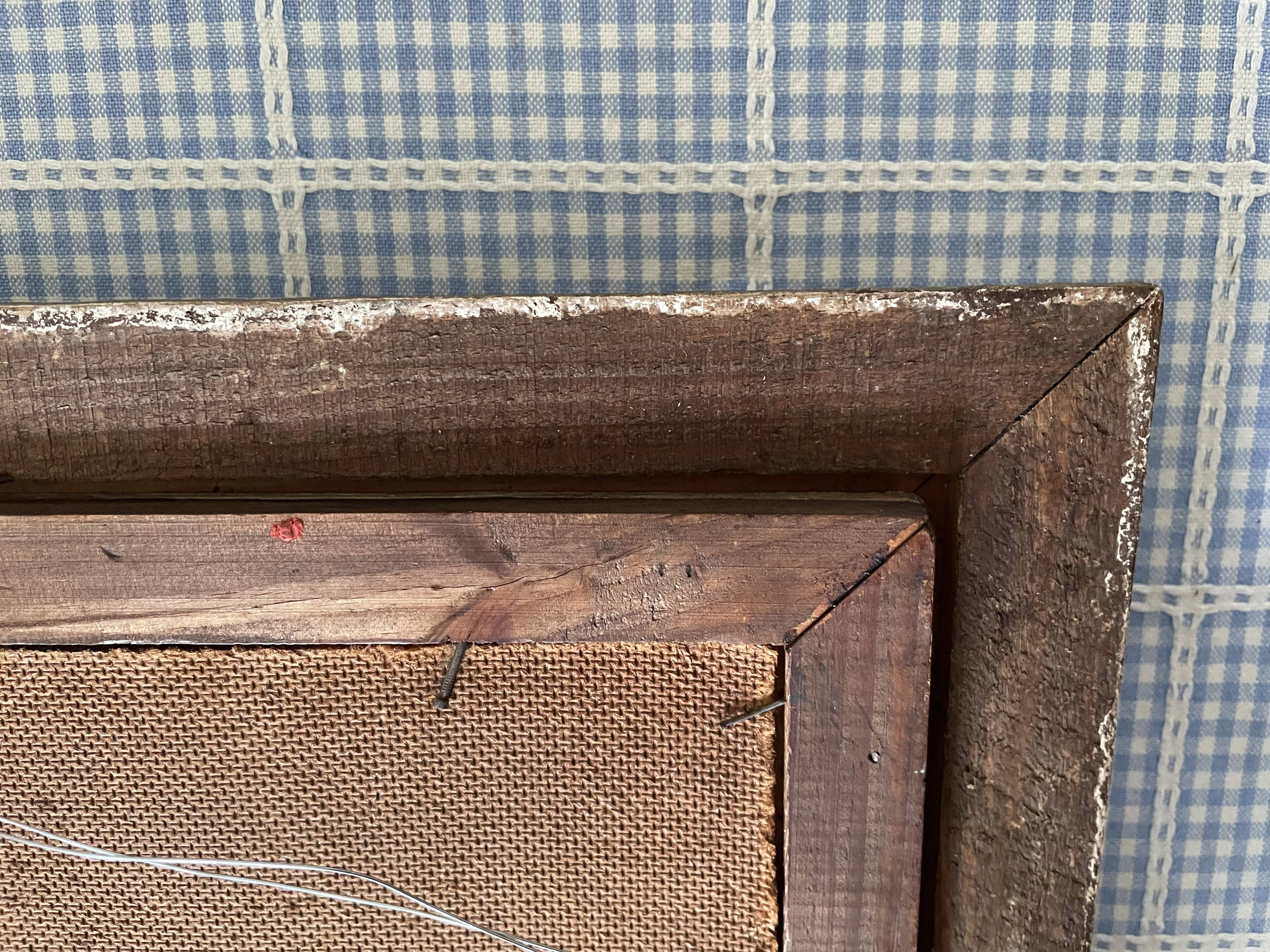 Old painting bouquet of flowers