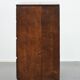 Antique English oak commode dating from the late 18th century.