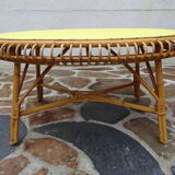 Sun rattan coffee table