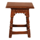 early 17th century oak high stool