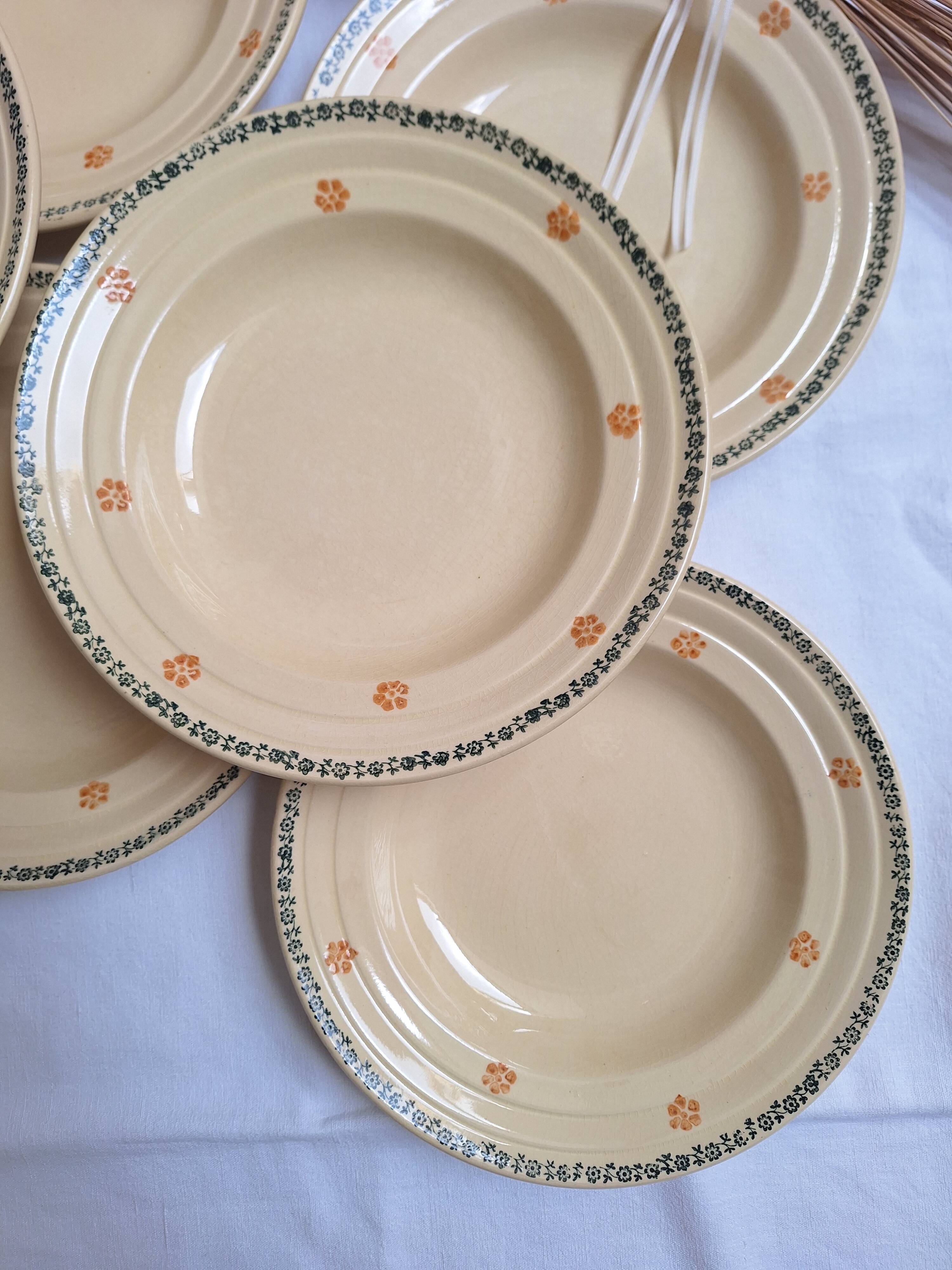 Vintage soup plates