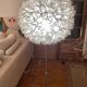 Mother-of-pearl petal floor lamp