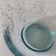 Bubble glass bowl signed Verrerie de Biot – Light blue