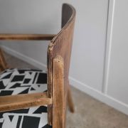 Restored brutalist style armchair