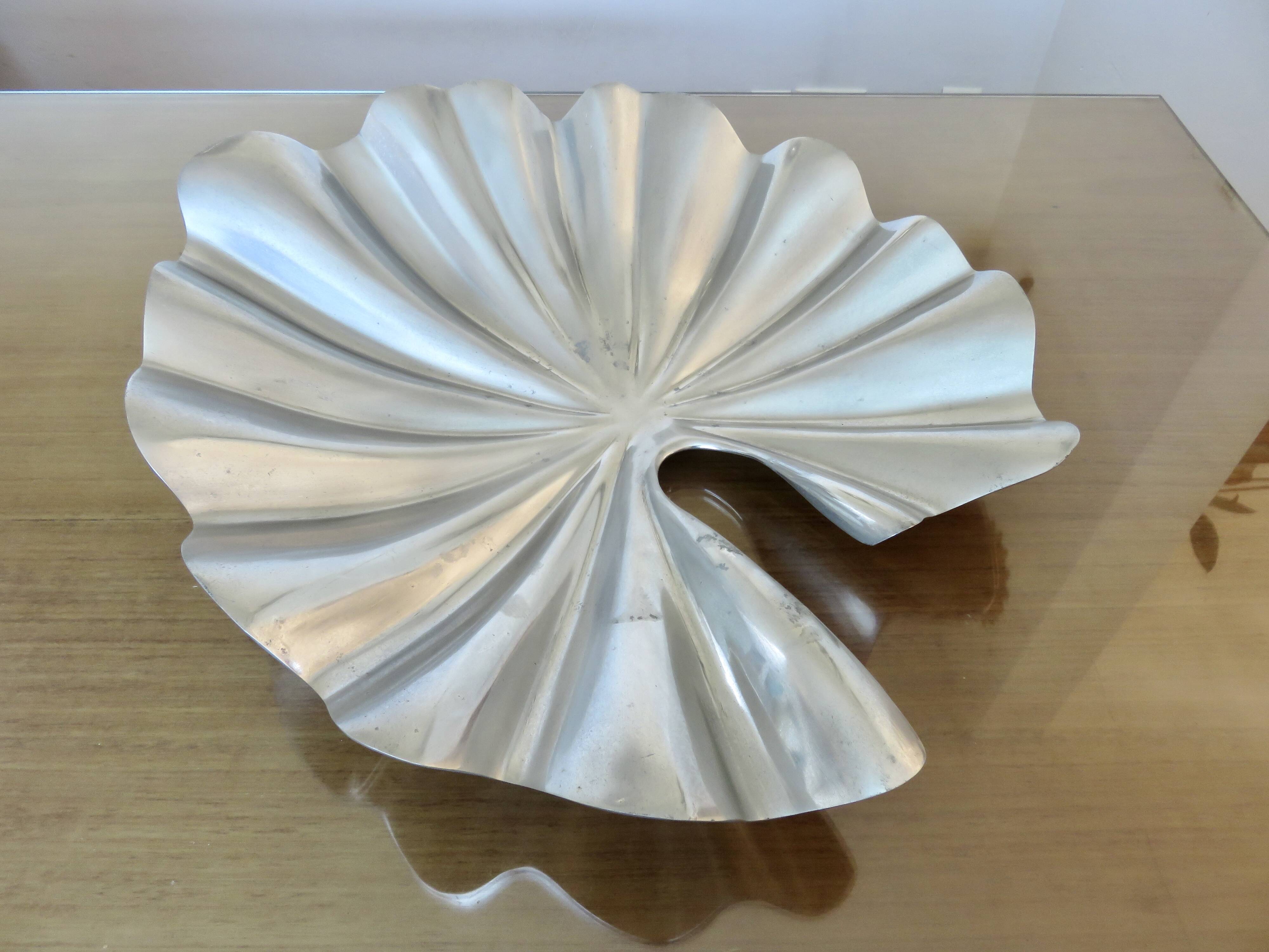 Aluminum fruit basket, French design 1970