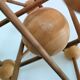 Sculptural modeling of a solid wood atom contemporary design