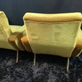 Pair of designer armchairs 1955-1960 by Louis Paolozzi for Zol Brandt Steiner