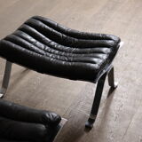 Arne Norell Ari lounge chair with ottoman Sweden 1966
