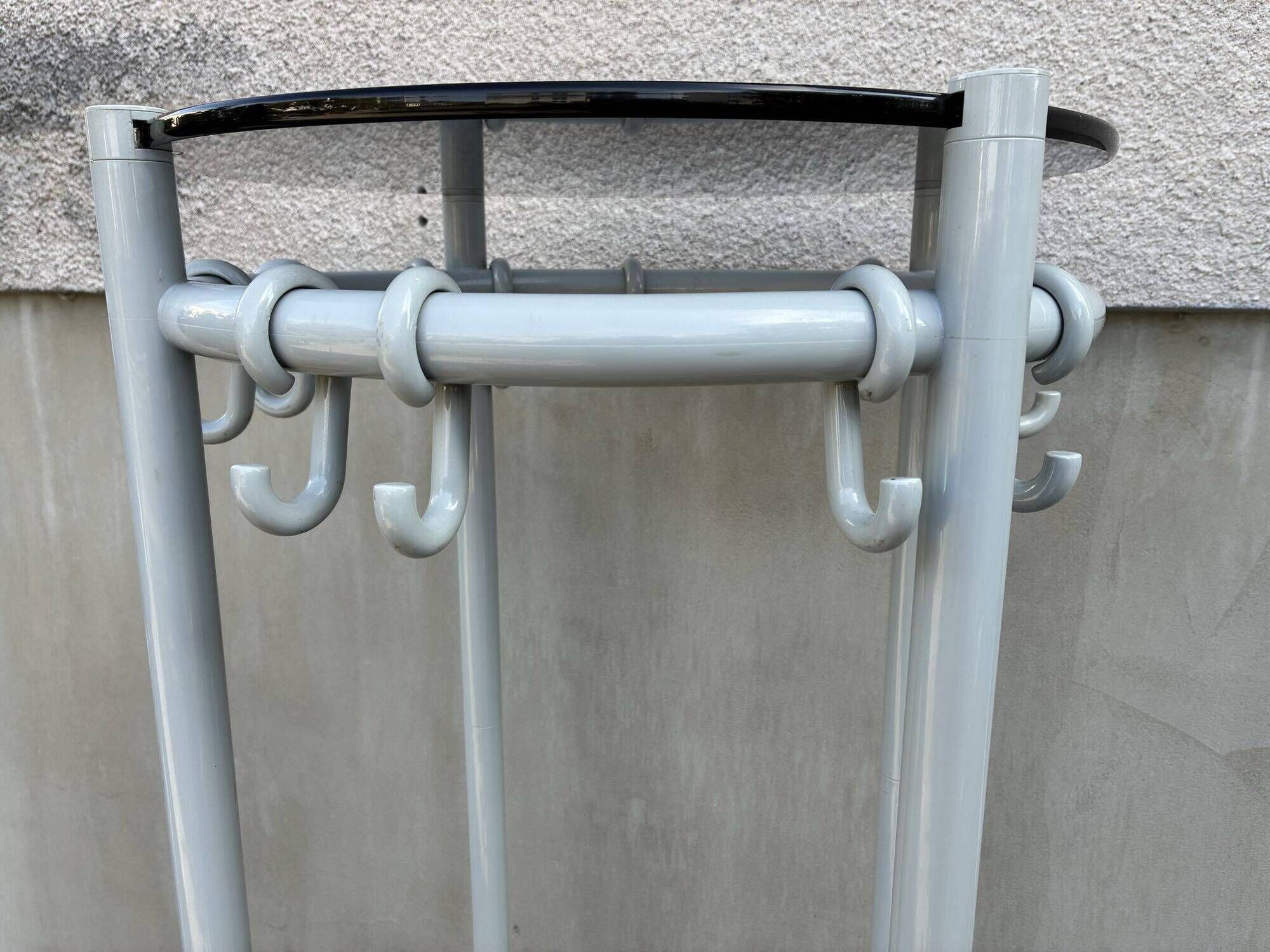 Joe Colombo design coat stand with umbrella holder, space age