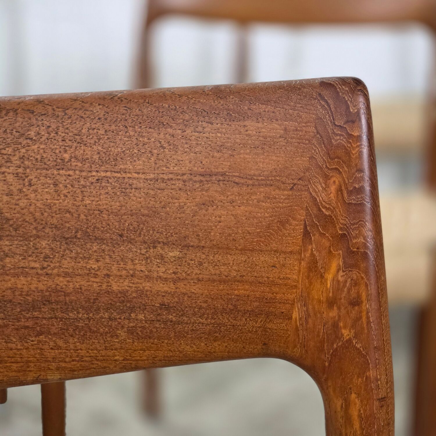Niels Møller model 77 dining chair teak new papercord