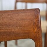 Niels Møller model 77 dining chair teak new papercord