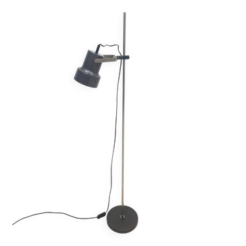 Floor lamp, graphite grey, metal, Germany, 1970s.