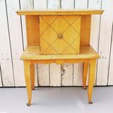 Bedside pair in Sycamore, Art Deco, 40-50 's