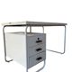 Bureau industriel vintage gris style bauhaus