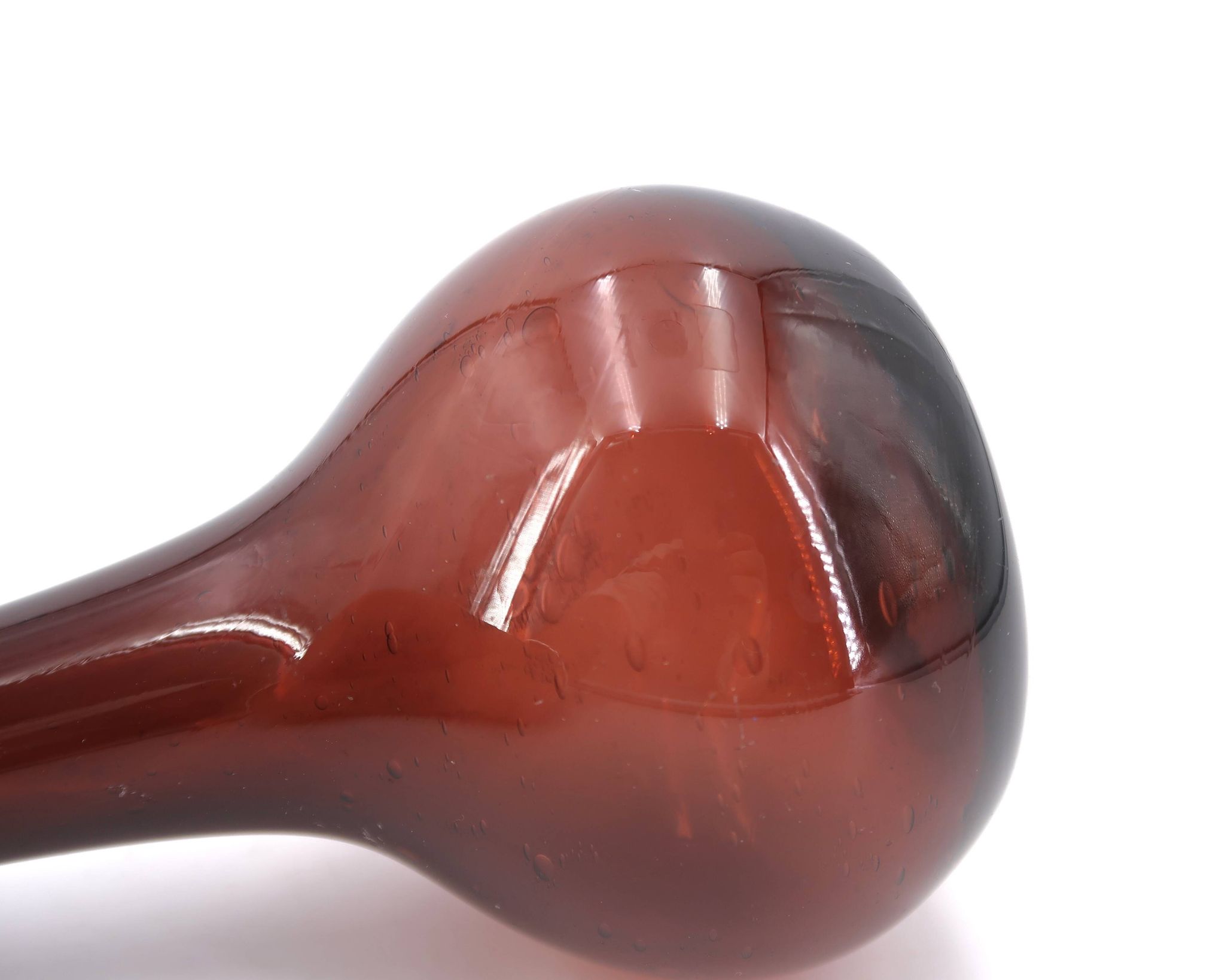 Bubble glass vase from Biot, wine glass, 1970s